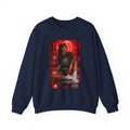 Crewneck Sweatshirt — Gothic Red Neon Angel Photo Print