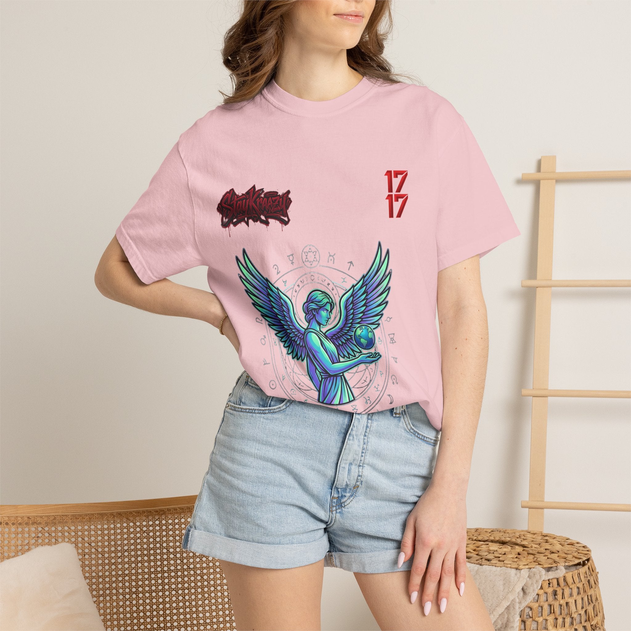 Angel & Devil Graphic T-Shirt — '24 Hours To Live' Streetwear