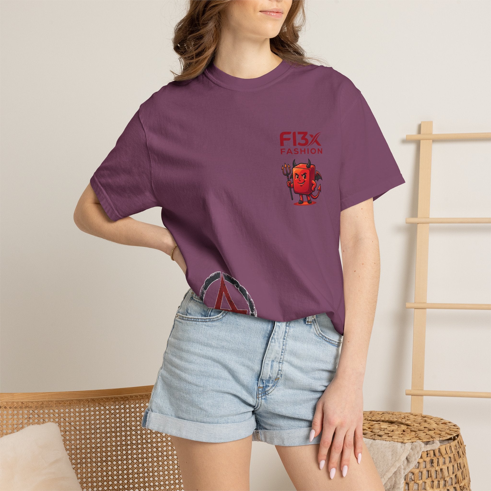 Graphic T-Shirt — Occult Pyramid Eye Design with 'Fix Fashion' Patch