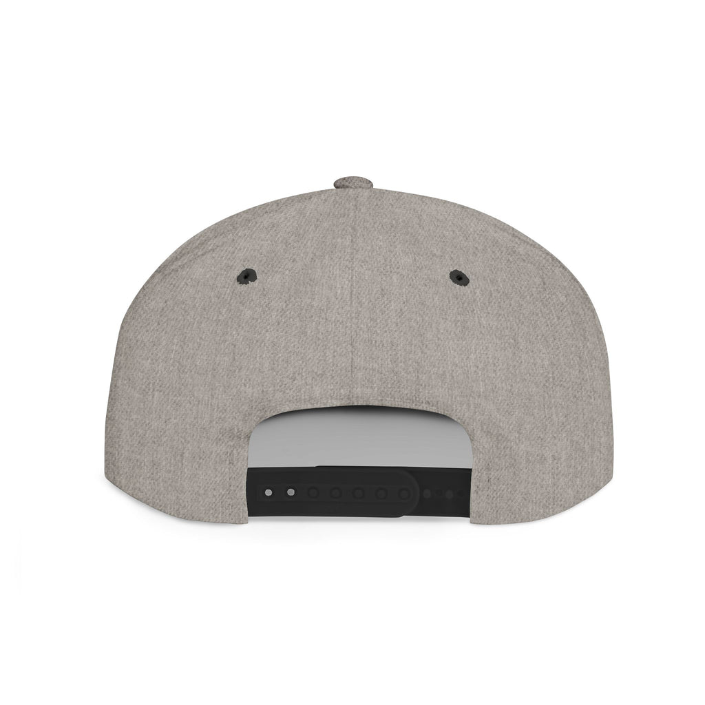 Snapback Hat — Red Graffiti Logo Flat Bill Cap