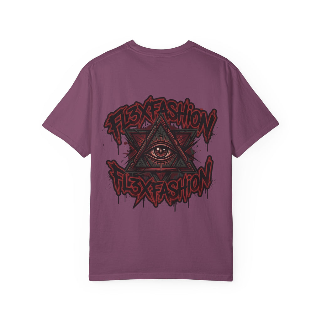 Halloqueen Graphic T-Shirt — Gothic Pyramid & All-Seeing Eye Streetwear