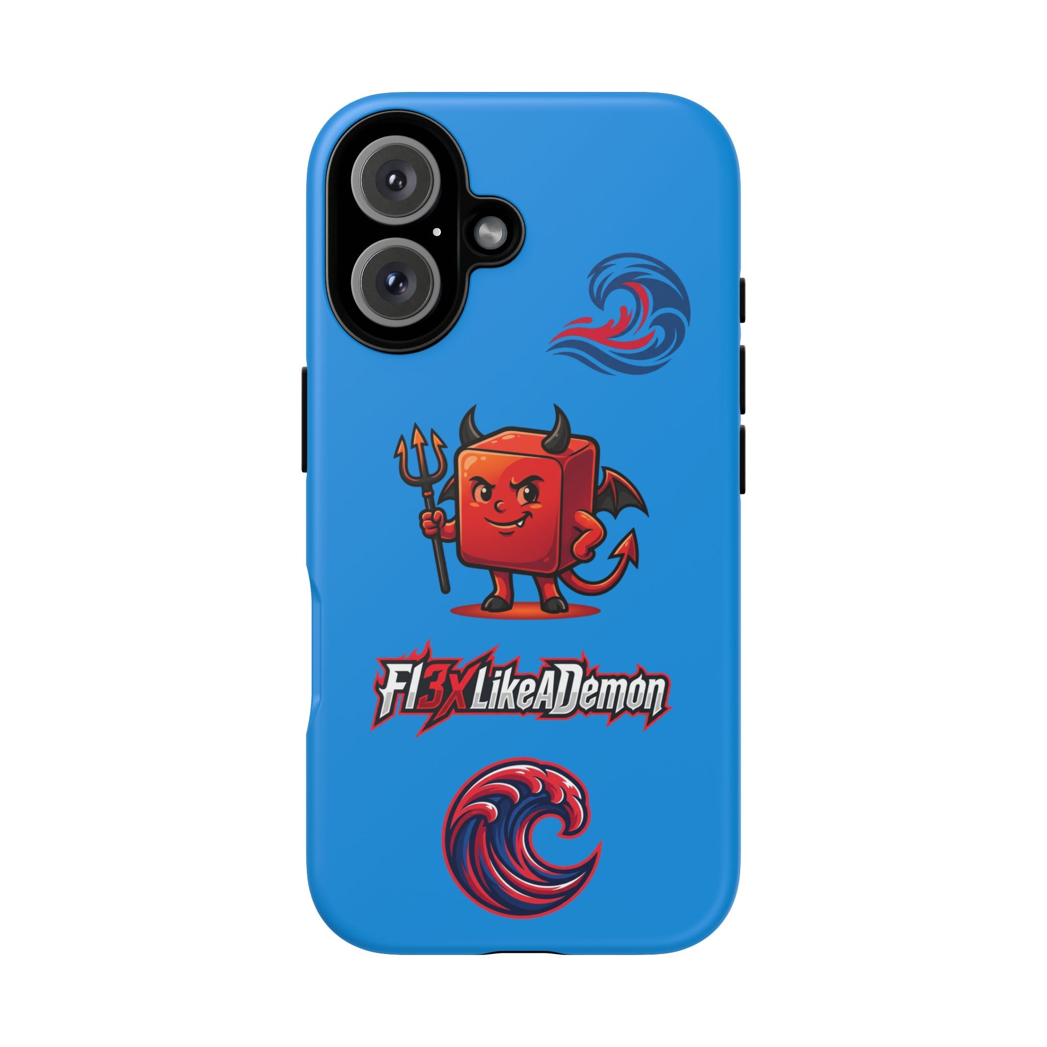 Phone Case — 'Fly Like A Demon' Cute Devil Graphic Protective Cover