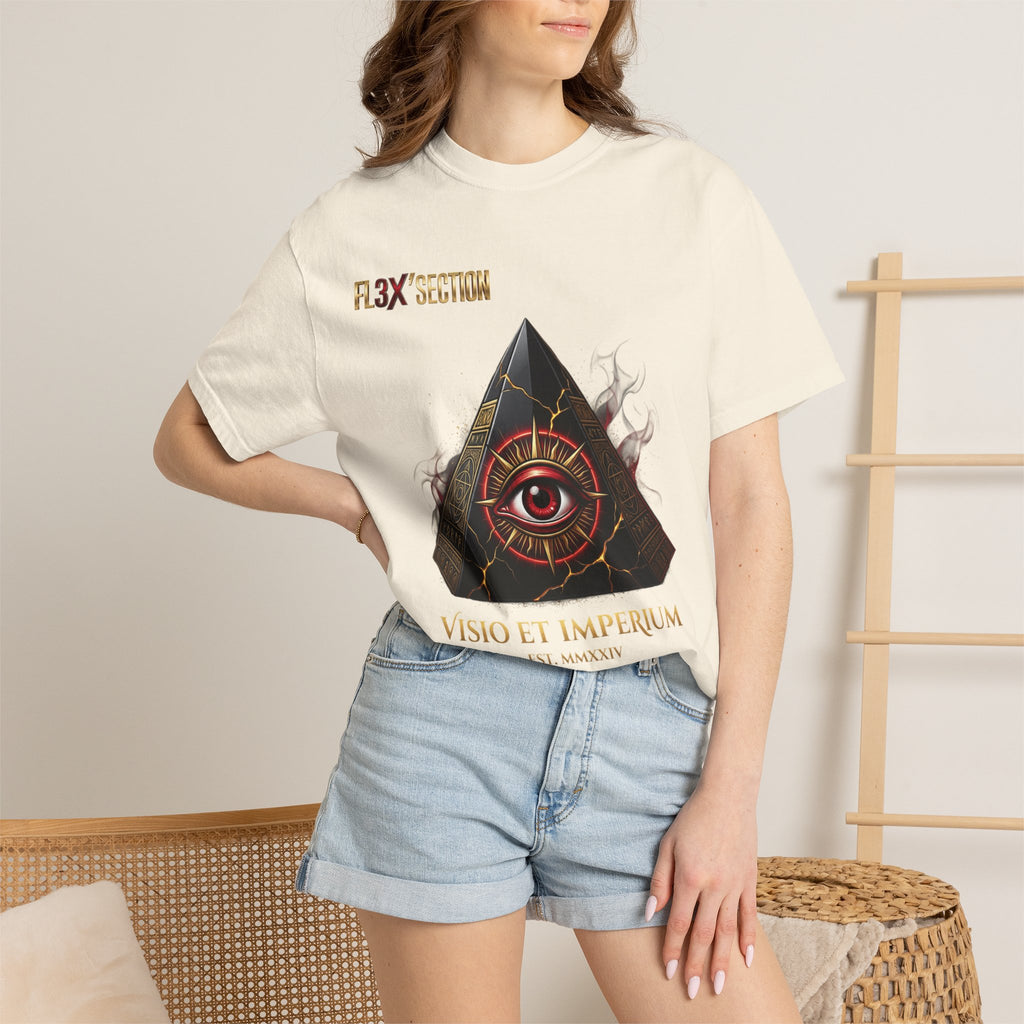 All-Seeing Eye Pyramid T-Shirt — "Visio Et Imperium" Graphic Tee