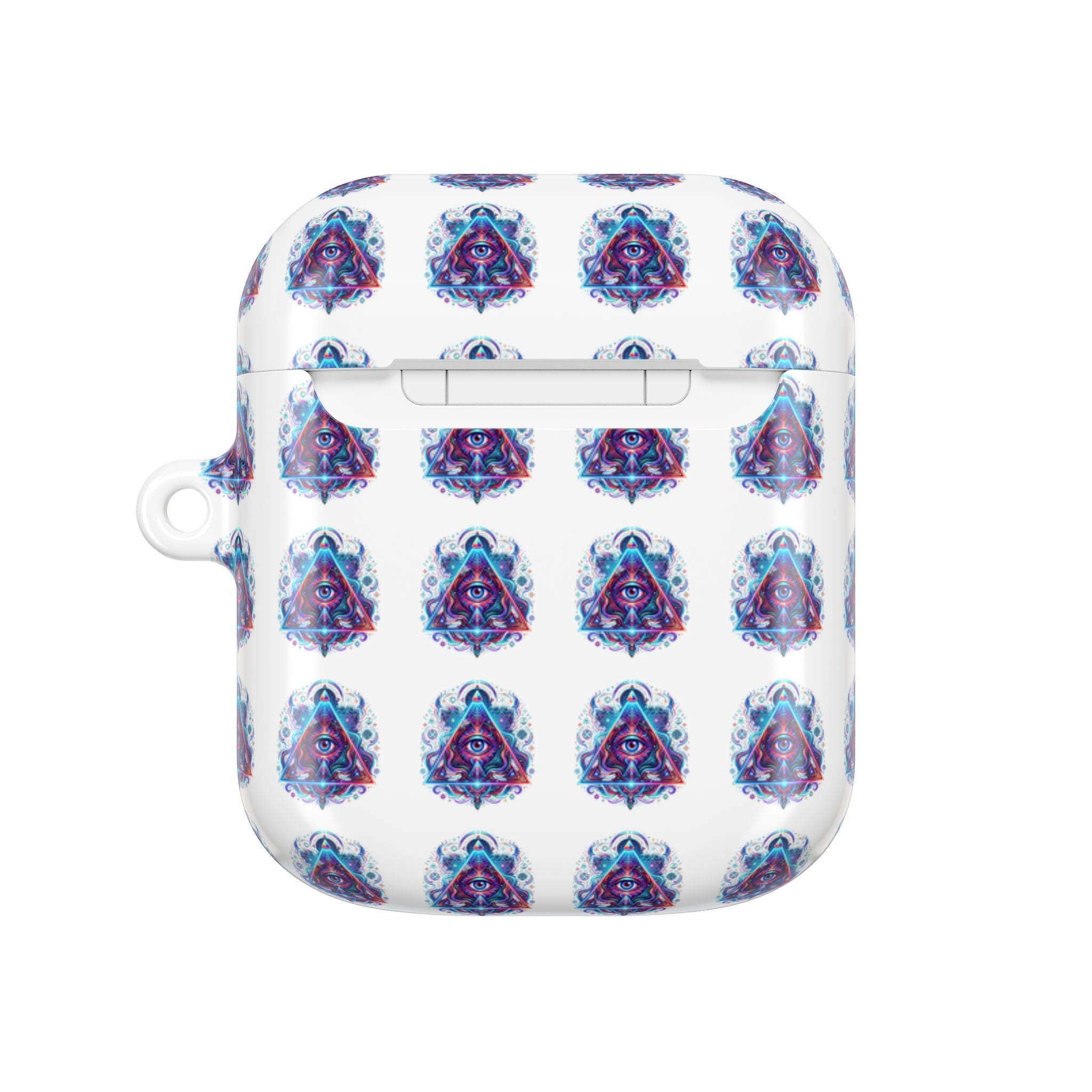 Psychedelic Third Eye AirPod Case — Vibrant Mystic Triangle Design