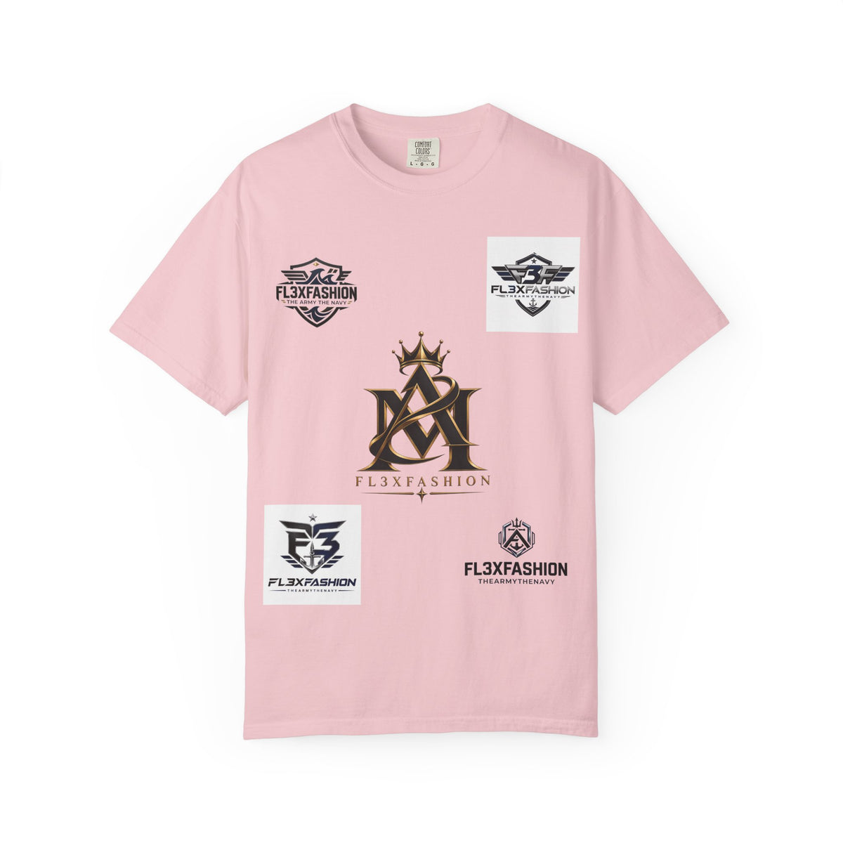 Graphic T-Shirt — Mythic Warrior Back Print with Crest Logos