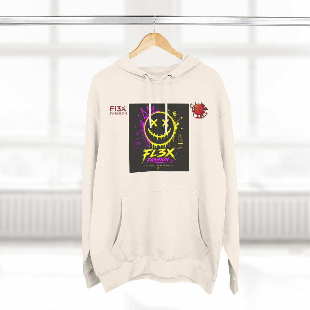 Smiley Neon Graphic Hoodie — FL3X Fashion Streetwear