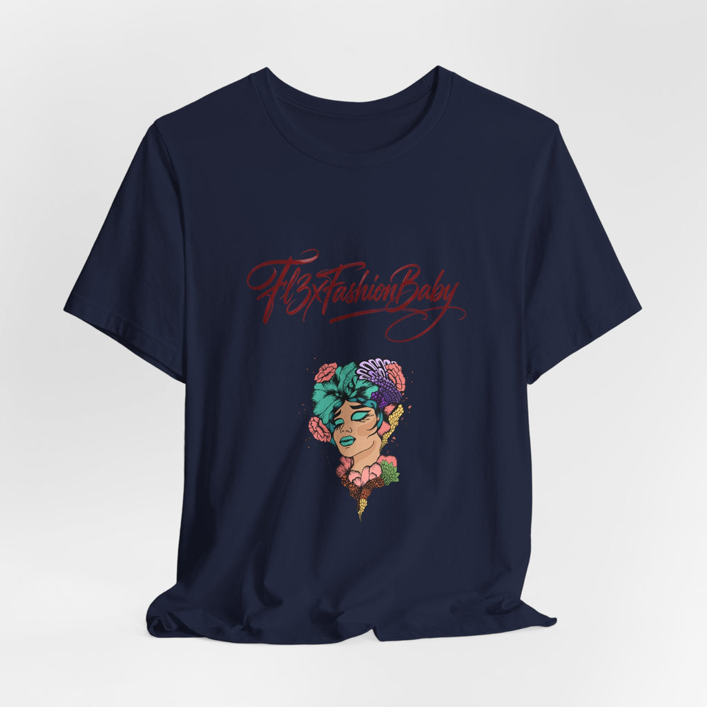 T-Shirt — 'FBxFashionBaby' Floral Portrait Graphic Tee