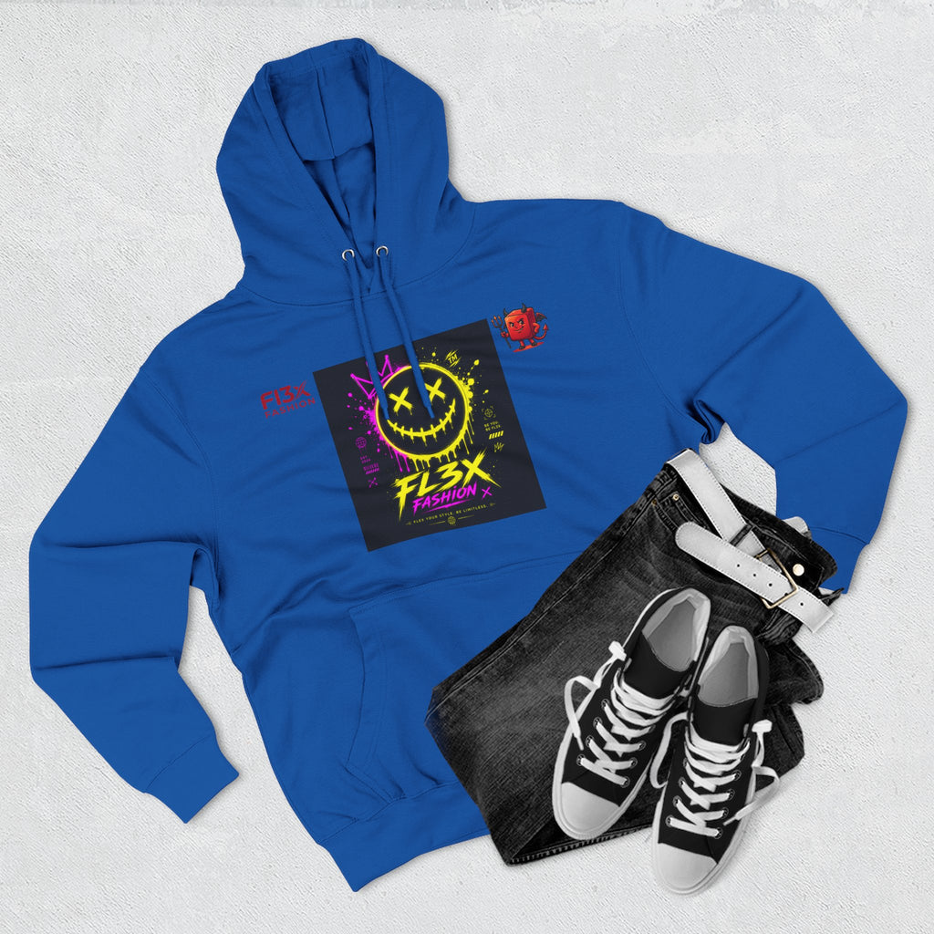 Smiley Neon Graphic Hoodie — FL3X Fashion Streetwear
