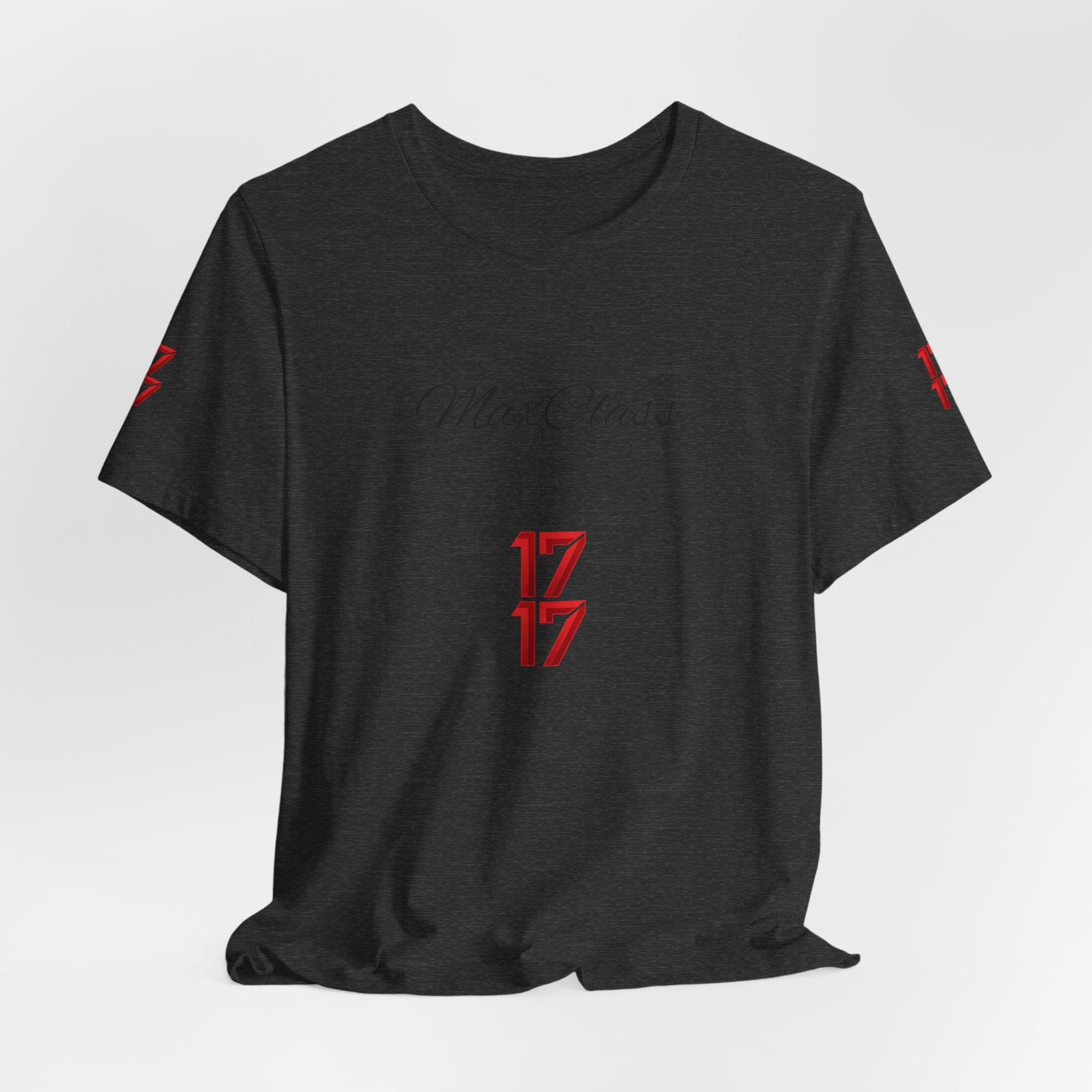 MaxClass '17' Graphic Tee — Minimal Script Logo T-Shirt