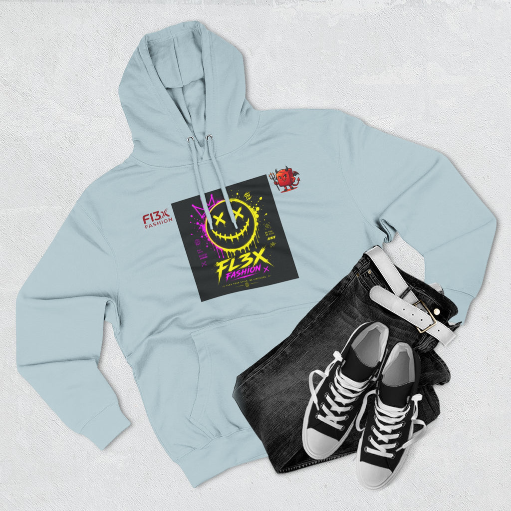 Smiley Neon Graphic Hoodie — FL3X Fashion Streetwear