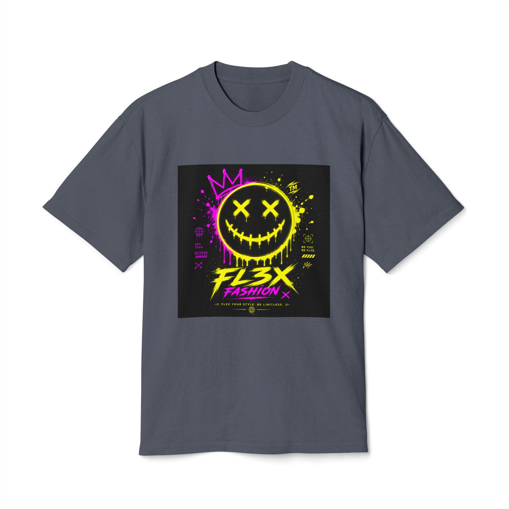 Smiley Streetwear Tee — Neon Crown F13x Fashion Graphic
