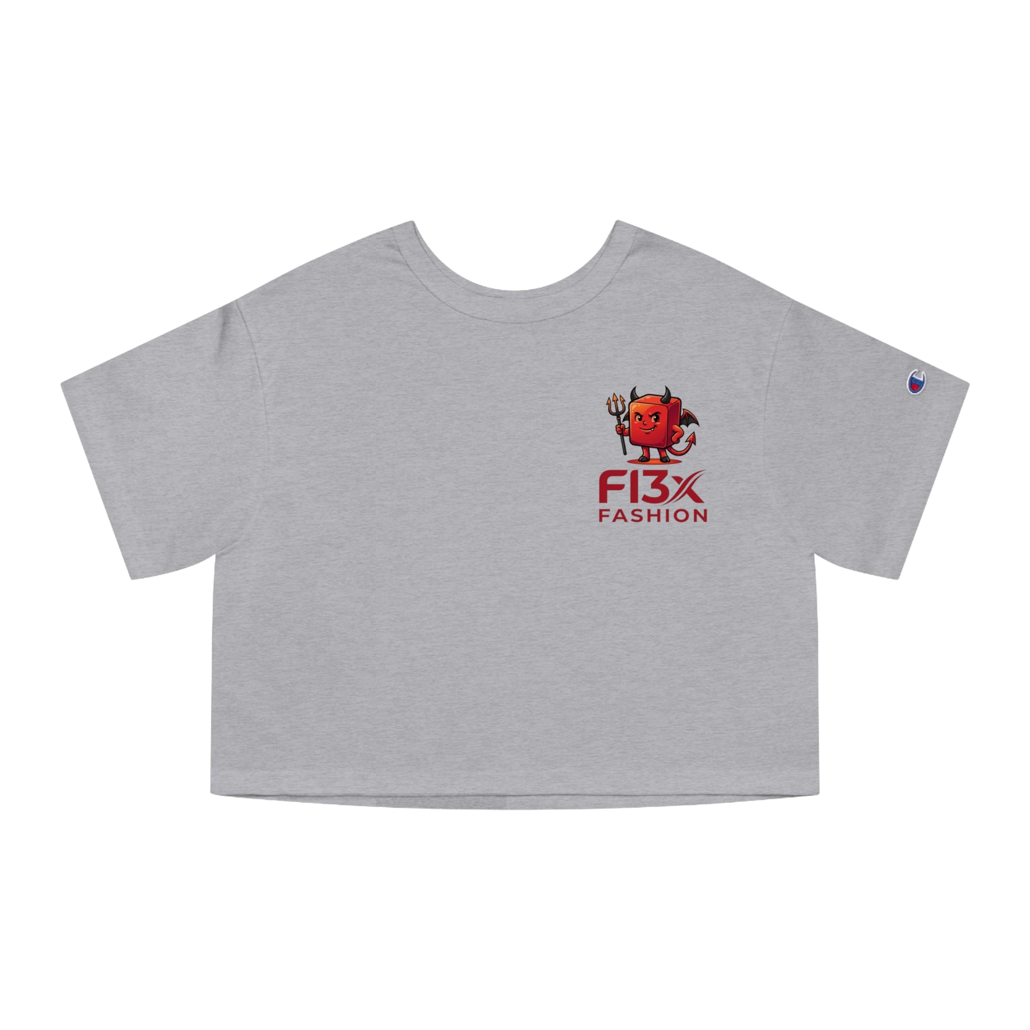 Devil Demon Graphic Cropped Tee