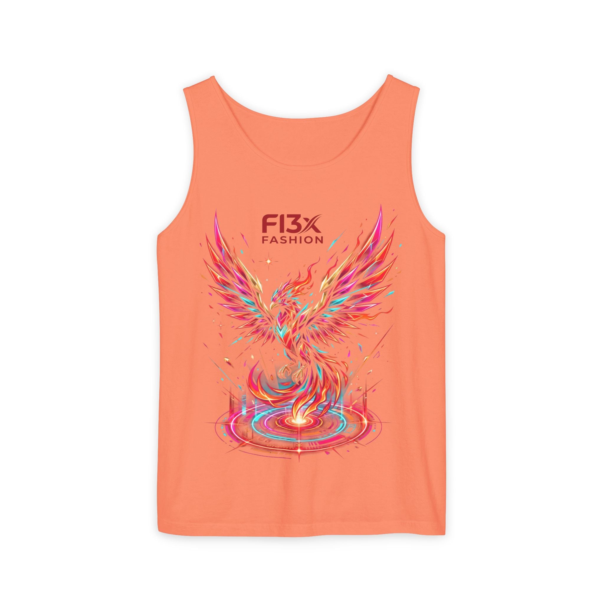 Phoenix Graphic Tank Top — Colorful Rising Firebird Design