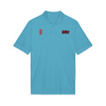 White Polo Shirt with Red '17' and Grunge Logo – Athletic Team Polo