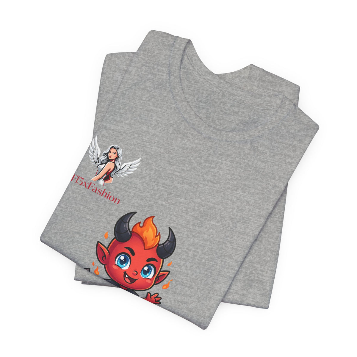 Cute Devil Character Tee — 'The Fashion Lady' Graphic T-Shirt