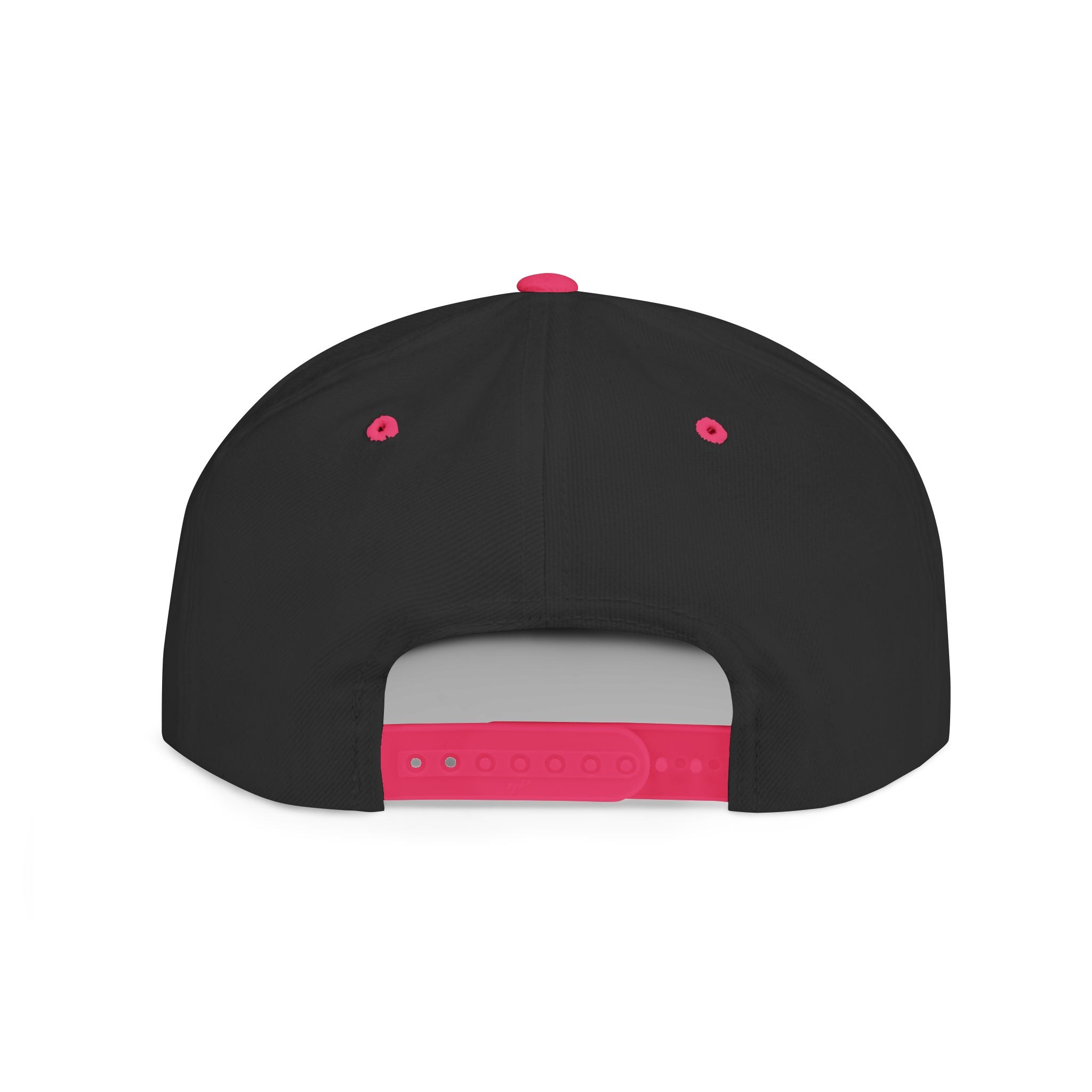 Snapback Hat — Red Graffiti Logo Flat Bill Cap