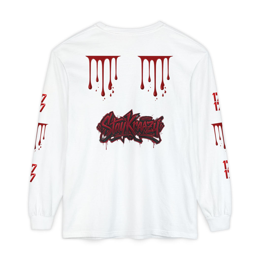 Blood Drip Graphic Long Sleeve Tee