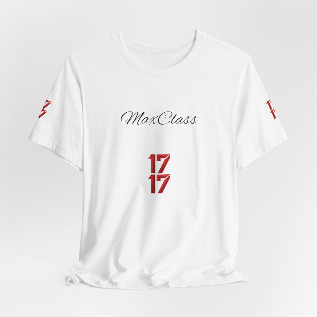 MaxClass '17' Graphic Tee — Minimal Script Logo T-Shirt
