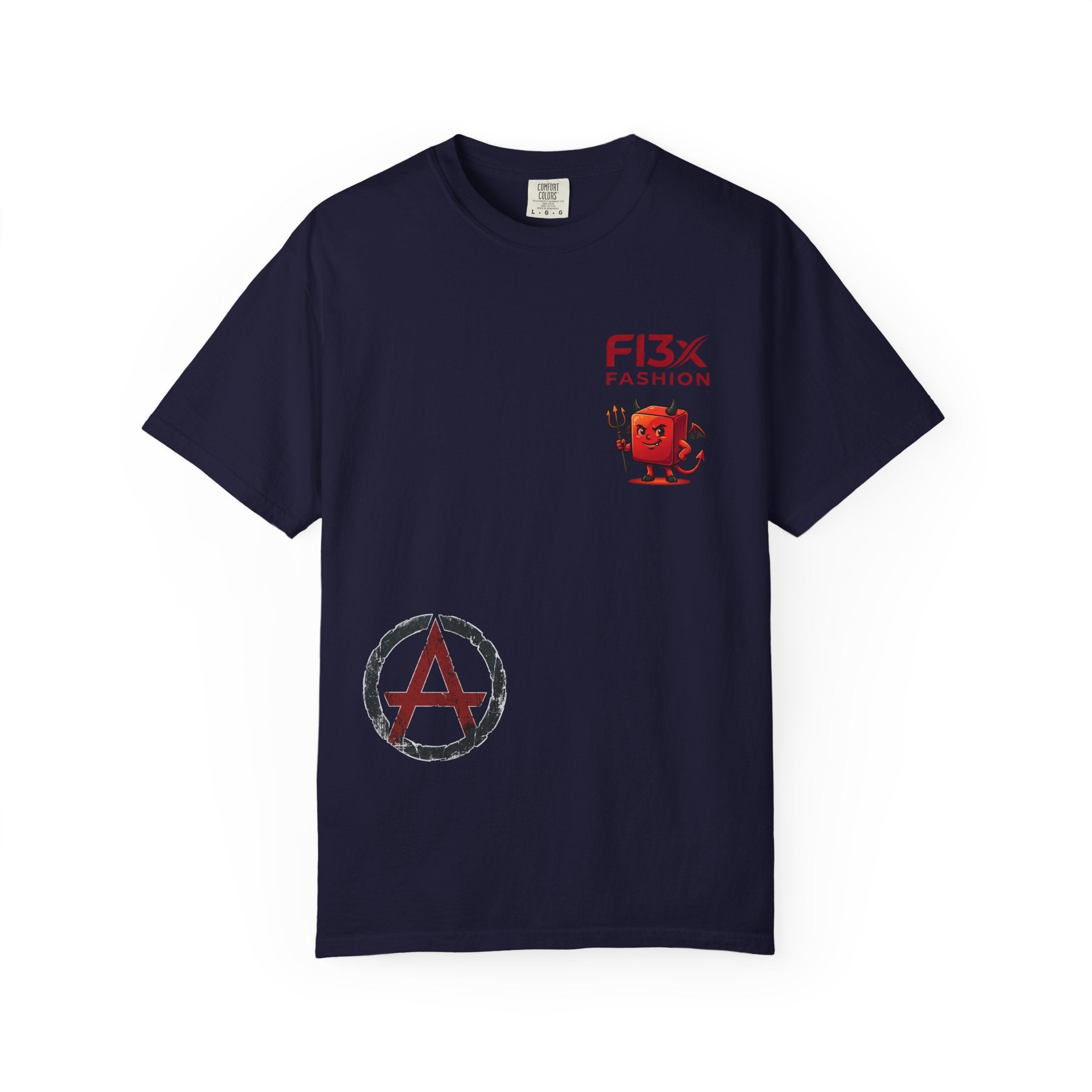 Graphic T-Shirt — Occult Pyramid Eye Design with 'Fix Fashion' Patch