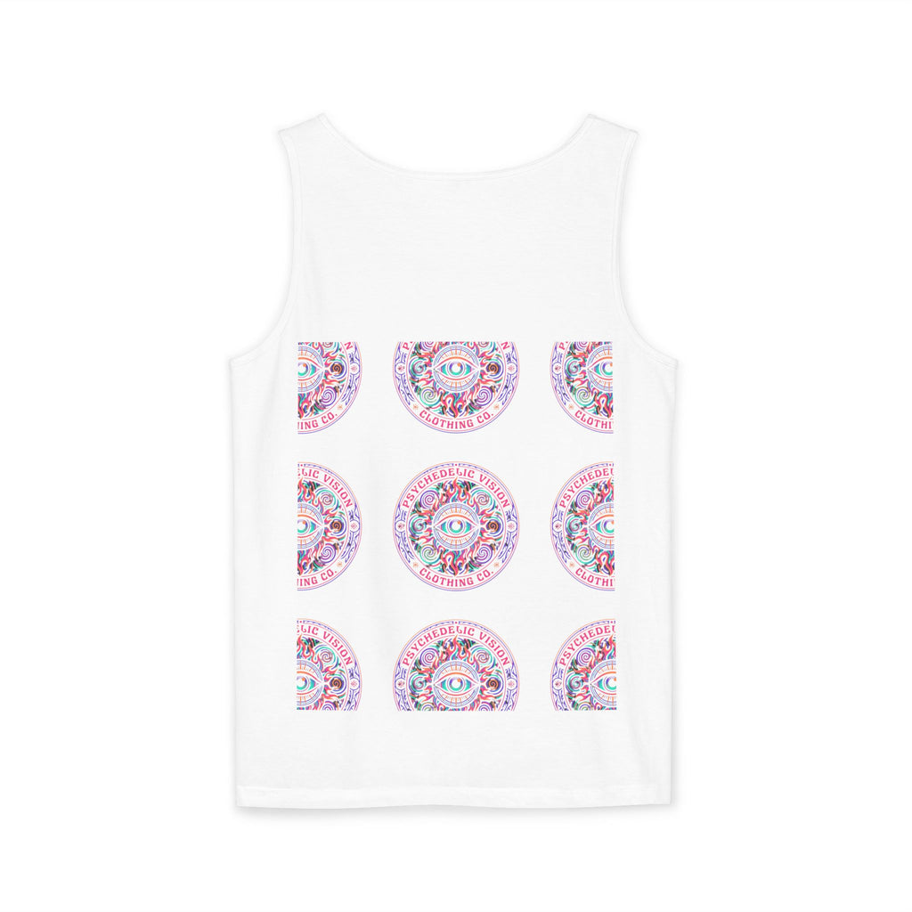 Psychedelic Vision Tank Top — Retro Eye Mandala Graphic