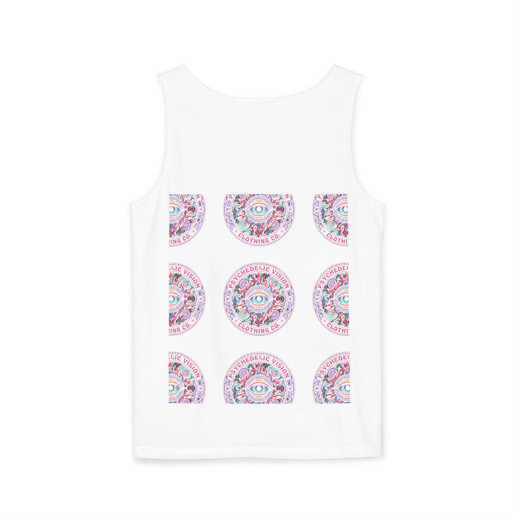 Psychedelic Vision Tank Top — Retro Eye Mandala Graphic