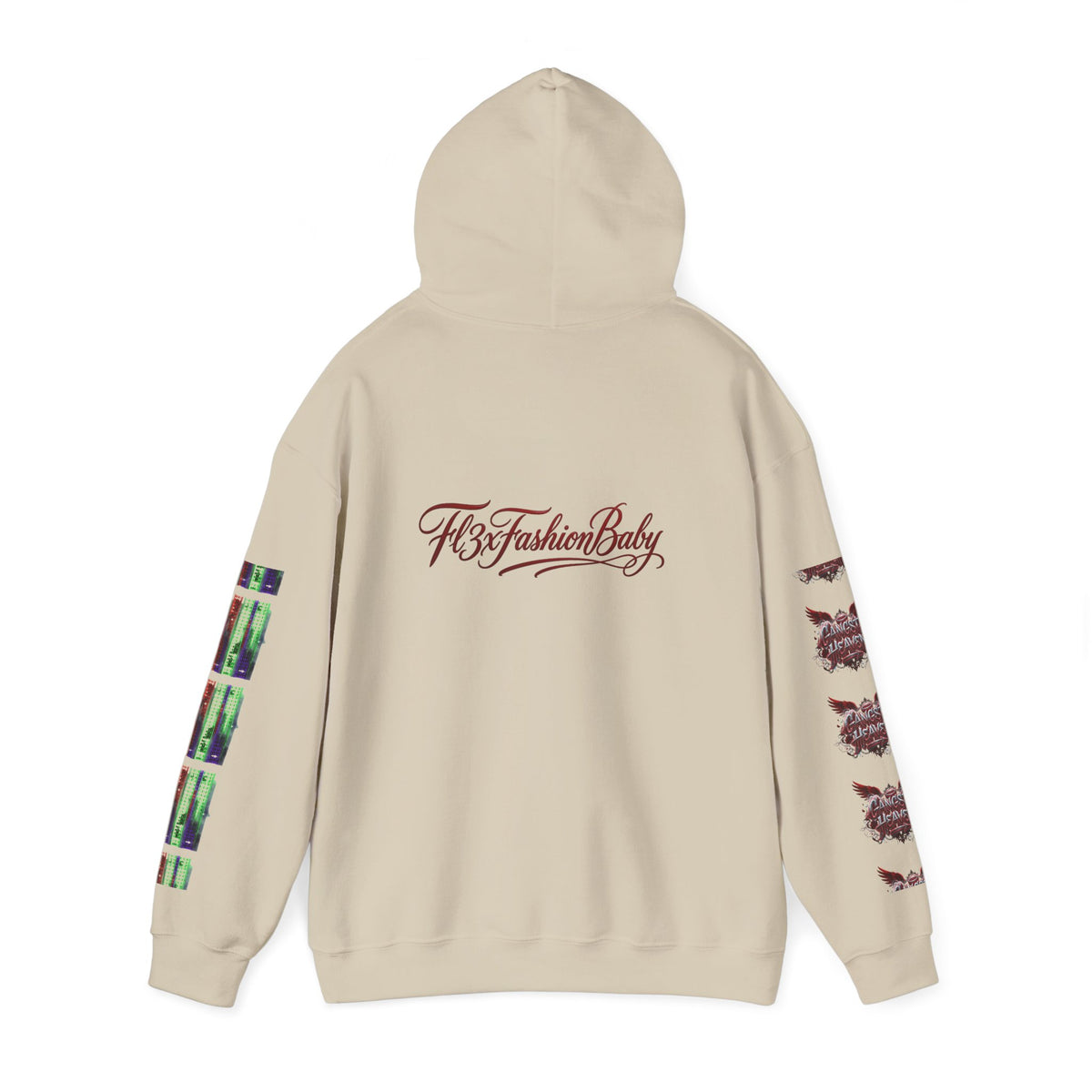Midnight Run Hoodie — Graphic Streetwear Pullover with Sleeve Prints