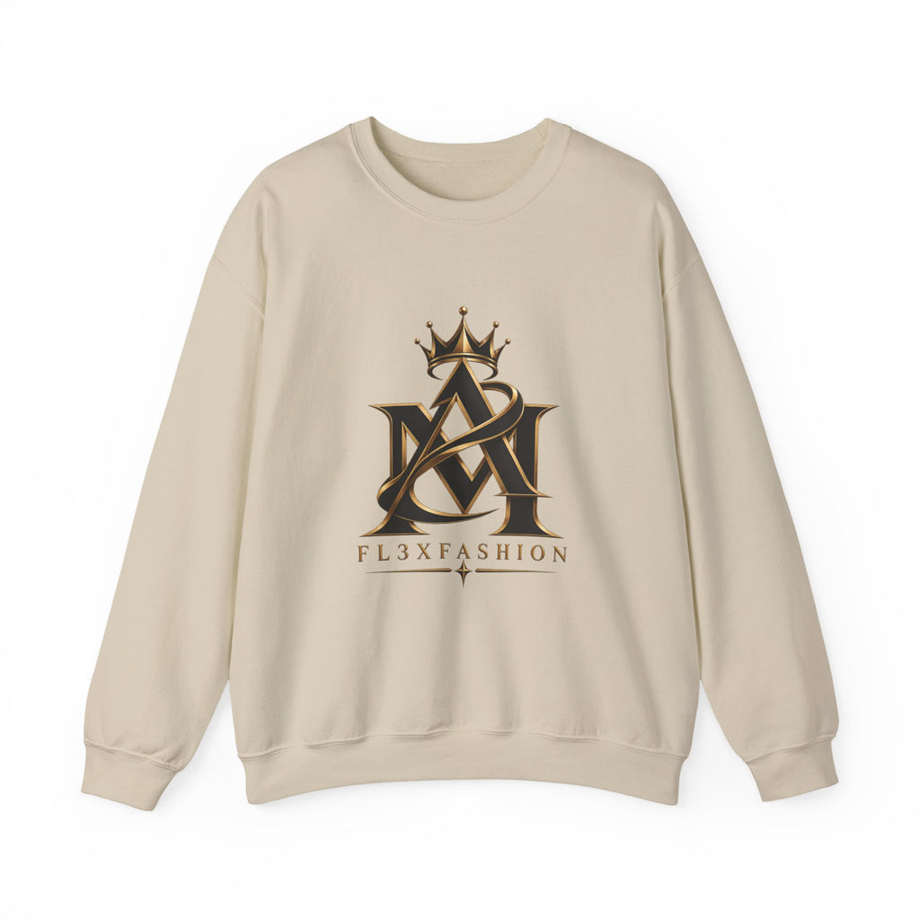 Fl3xFashion Crown Logo Crewneck Sweatshirt