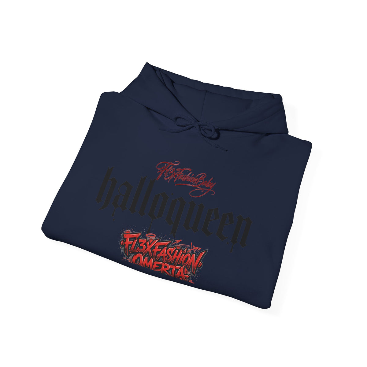 HallowQueen Gothic Halloween Hoodie — “HallowQueen” Graphic Pullover