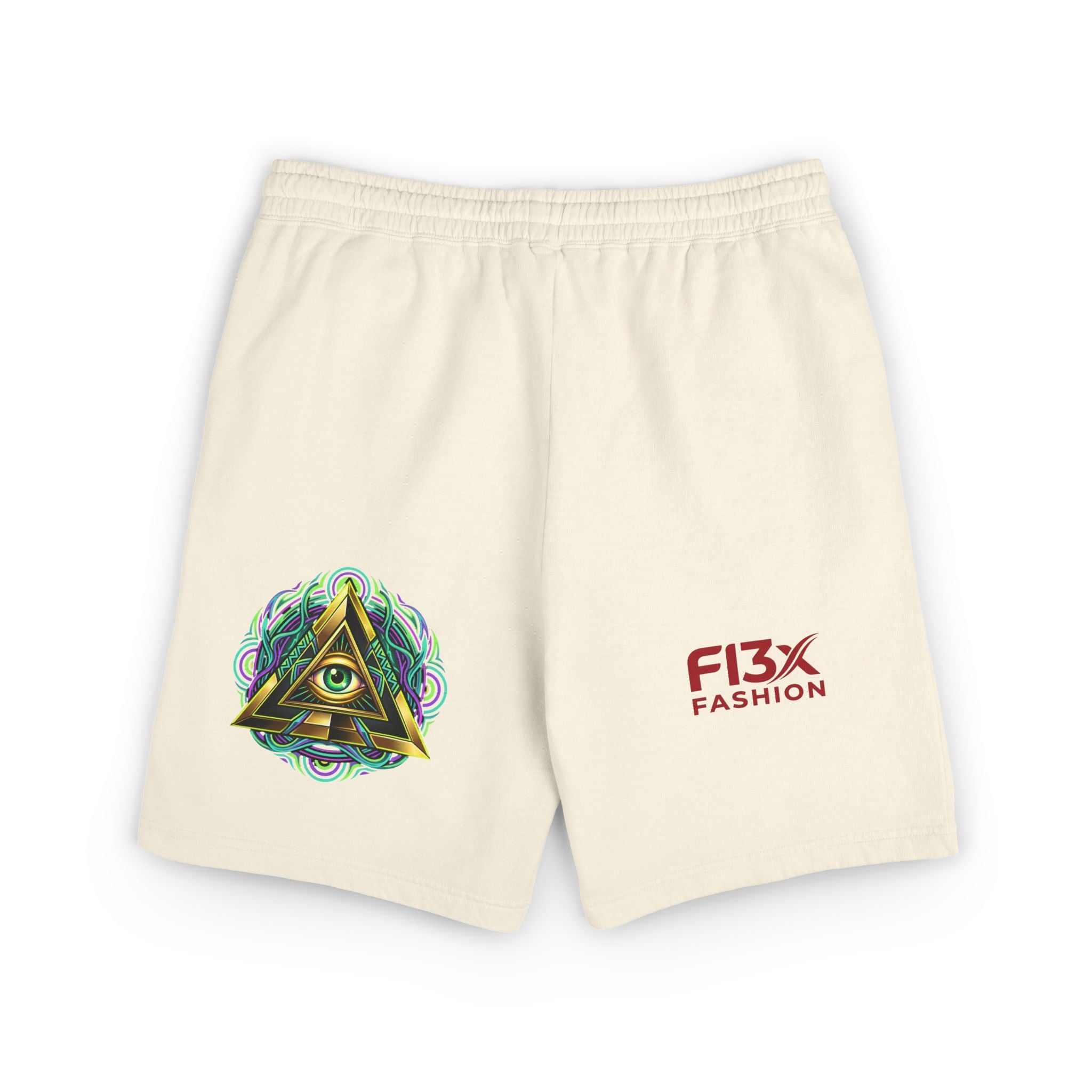 Graphic Fleece Sweat Shorts — Illustration Logo Casual Lounge Shorts