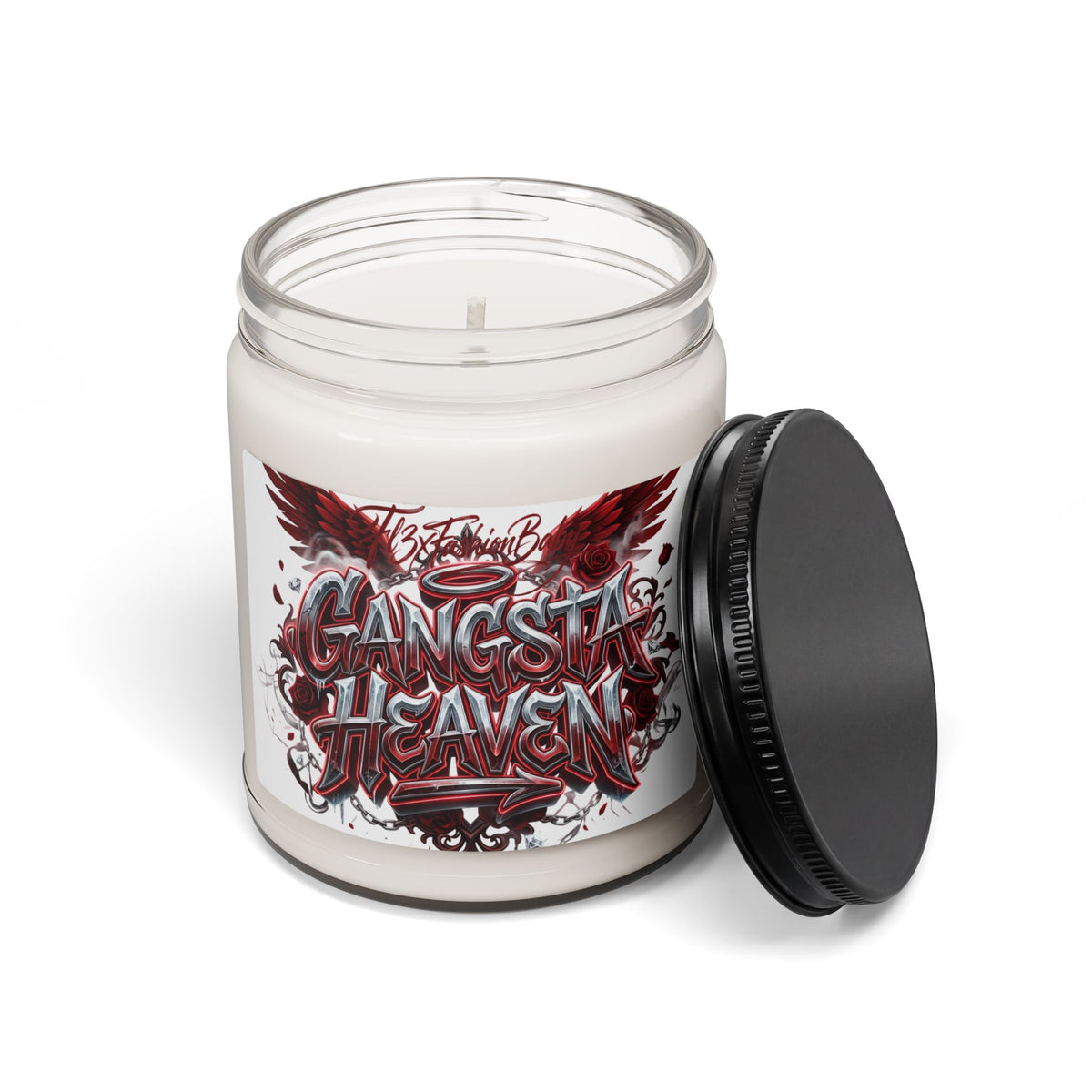 Gangsta Heaven Scented Soy Candle — 9oz Jar, Urban Graffiti Design