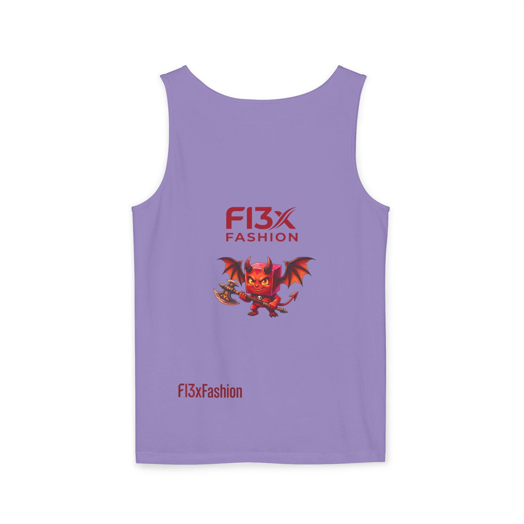 FL3X Fashion Graphic Tank Top — Neon Smiley & Devil Logo Streetwear