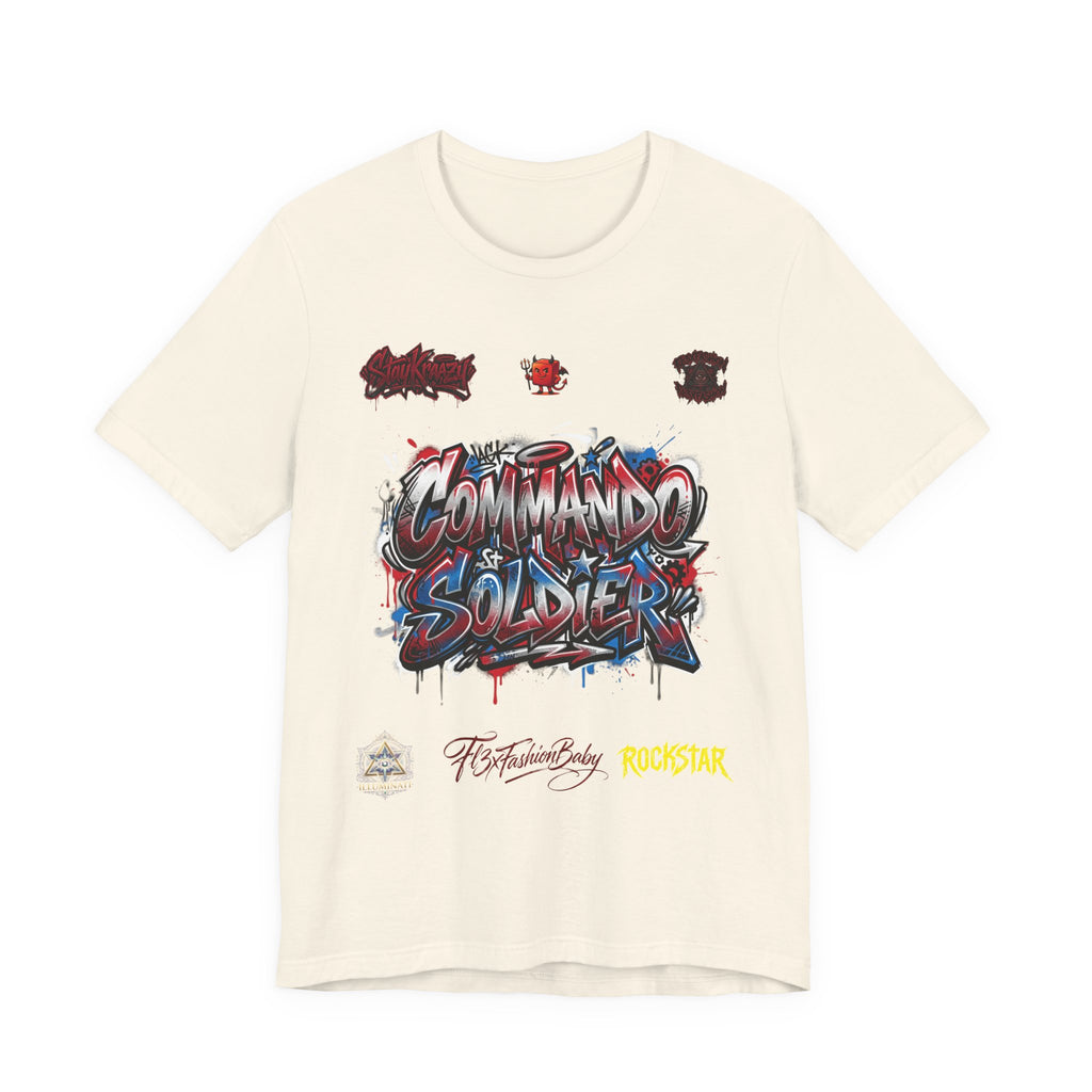Commando Soldier Graphic Tee — Military-Inspired Streetwear T-Shirt