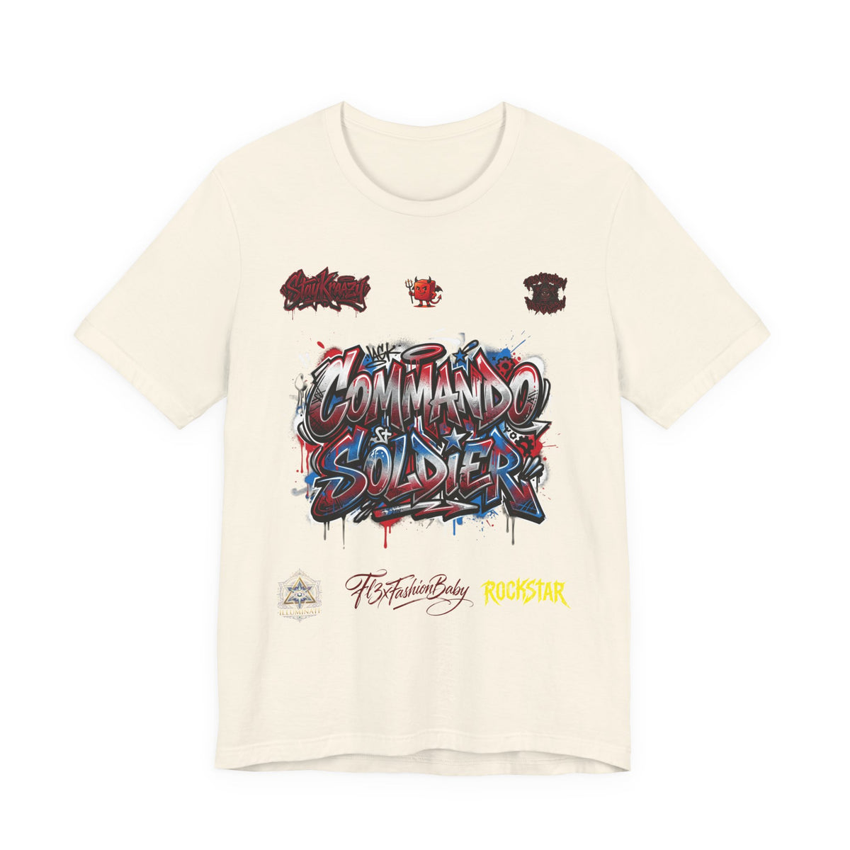 Commando Soldier Graphic Tee — Military-Inspired Streetwear T-Shirt