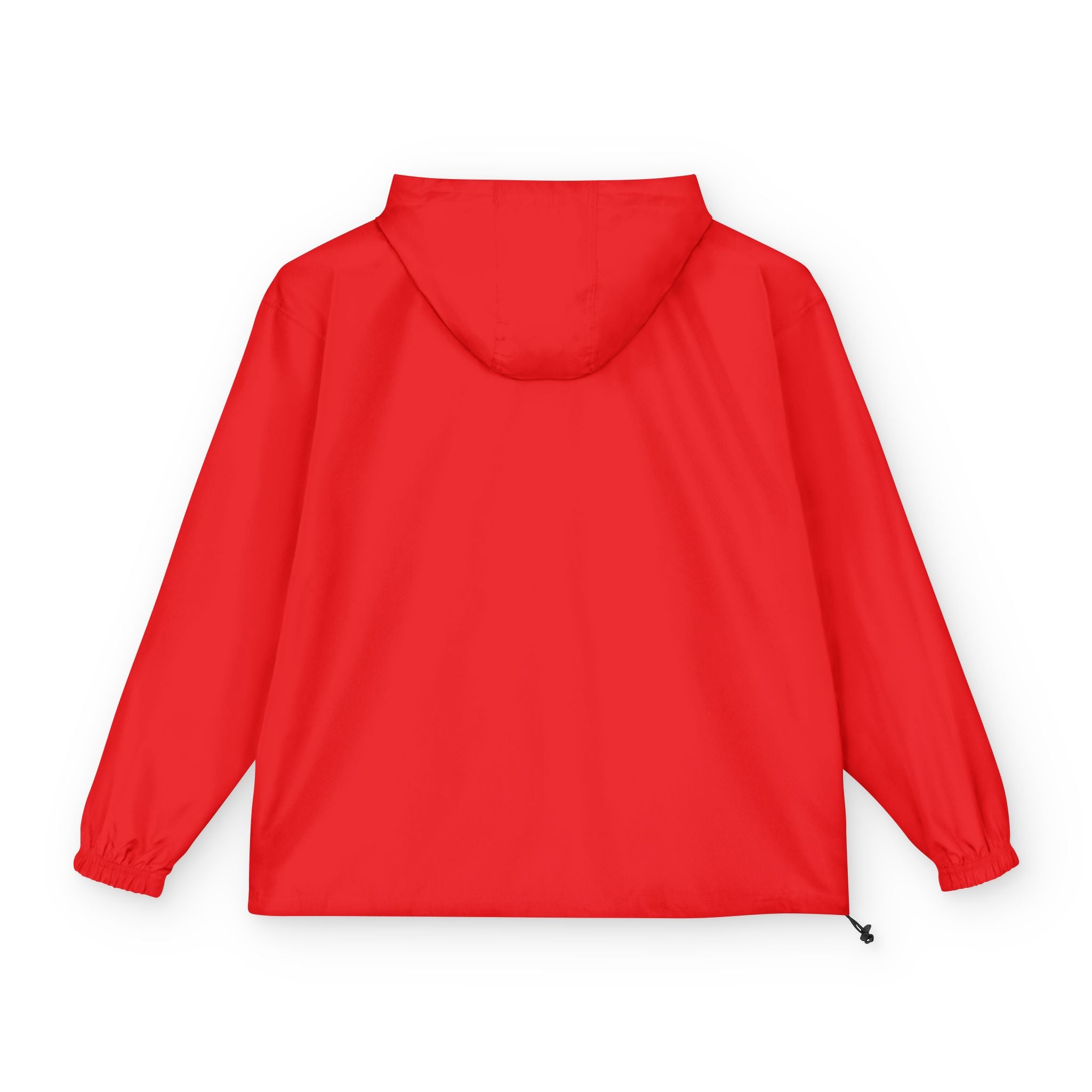 Packable Anorak Jacket — Lightweight Hooded Windbreaker (Orange)