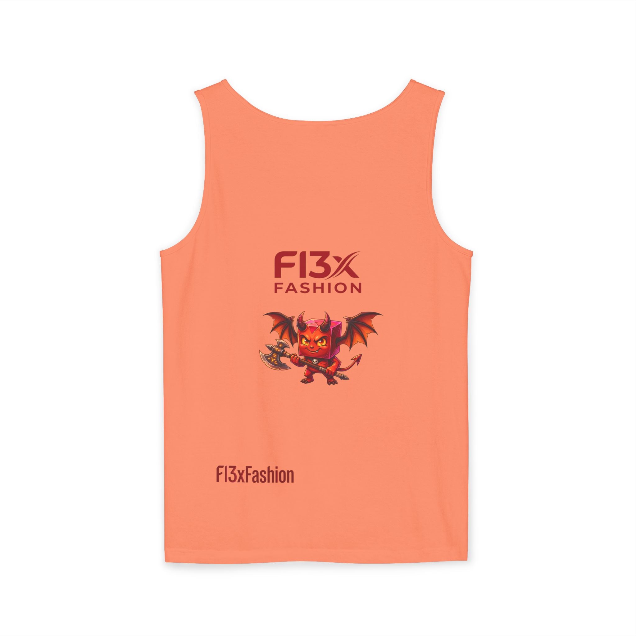 FL3X Fashion Graphic Tank Top — Neon Smiley & Devil Logo Streetwear