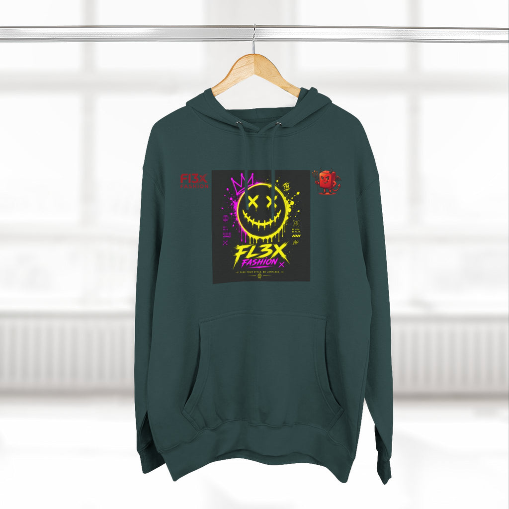 Smiley Neon Graphic Hoodie — FL3X Fashion Streetwear