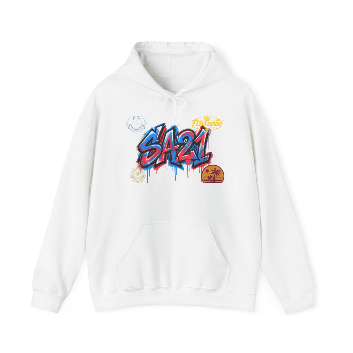 Graffiti S421 Hoodie — Retro Streetwear Graphic Pullover