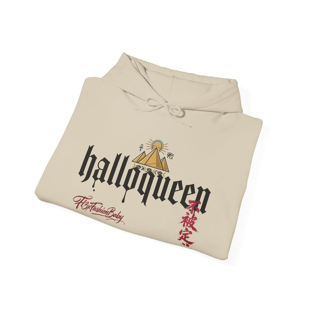 Halloween 'HalloQueen' Gothic Hoodie — Queen Crown Costume Sweatshirt
