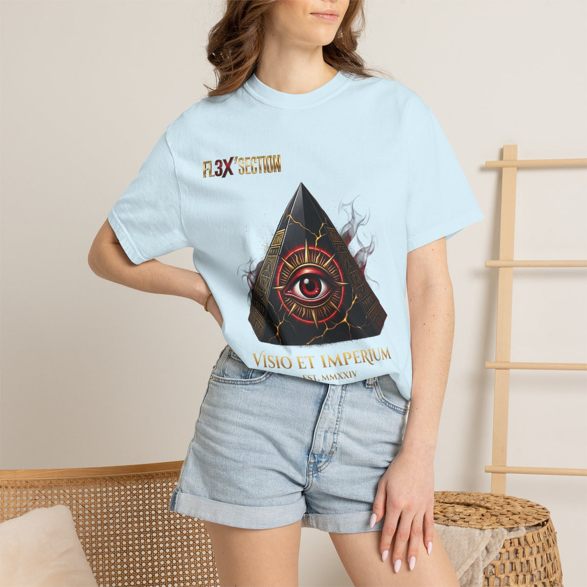 All-Seeing Eye Pyramid T-Shirt — "Visio Et Imperium" Graphic Tee