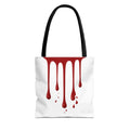 Dripping Blood Graphic Tote Bag — Red Horror Aesthetic Tote