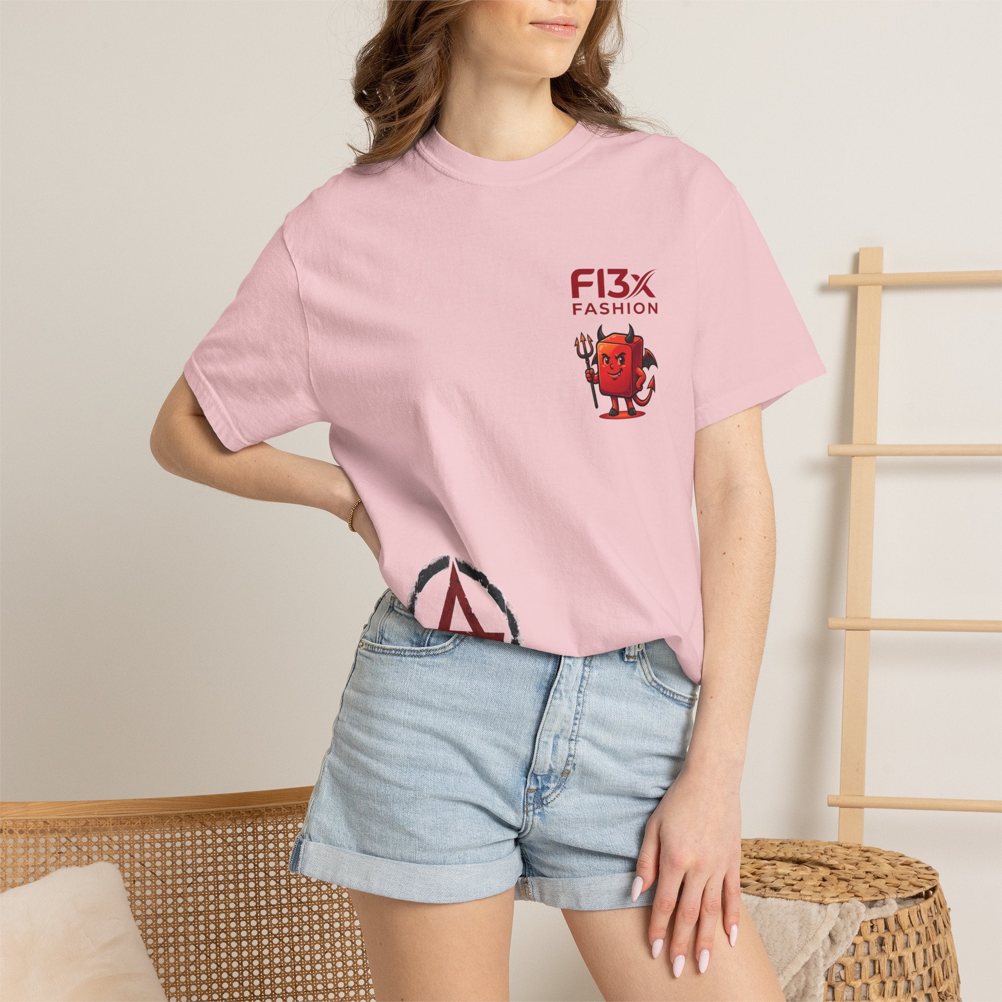 Graphic T-Shirt — Occult Pyramid Eye Design with 'Fix Fashion' Patch