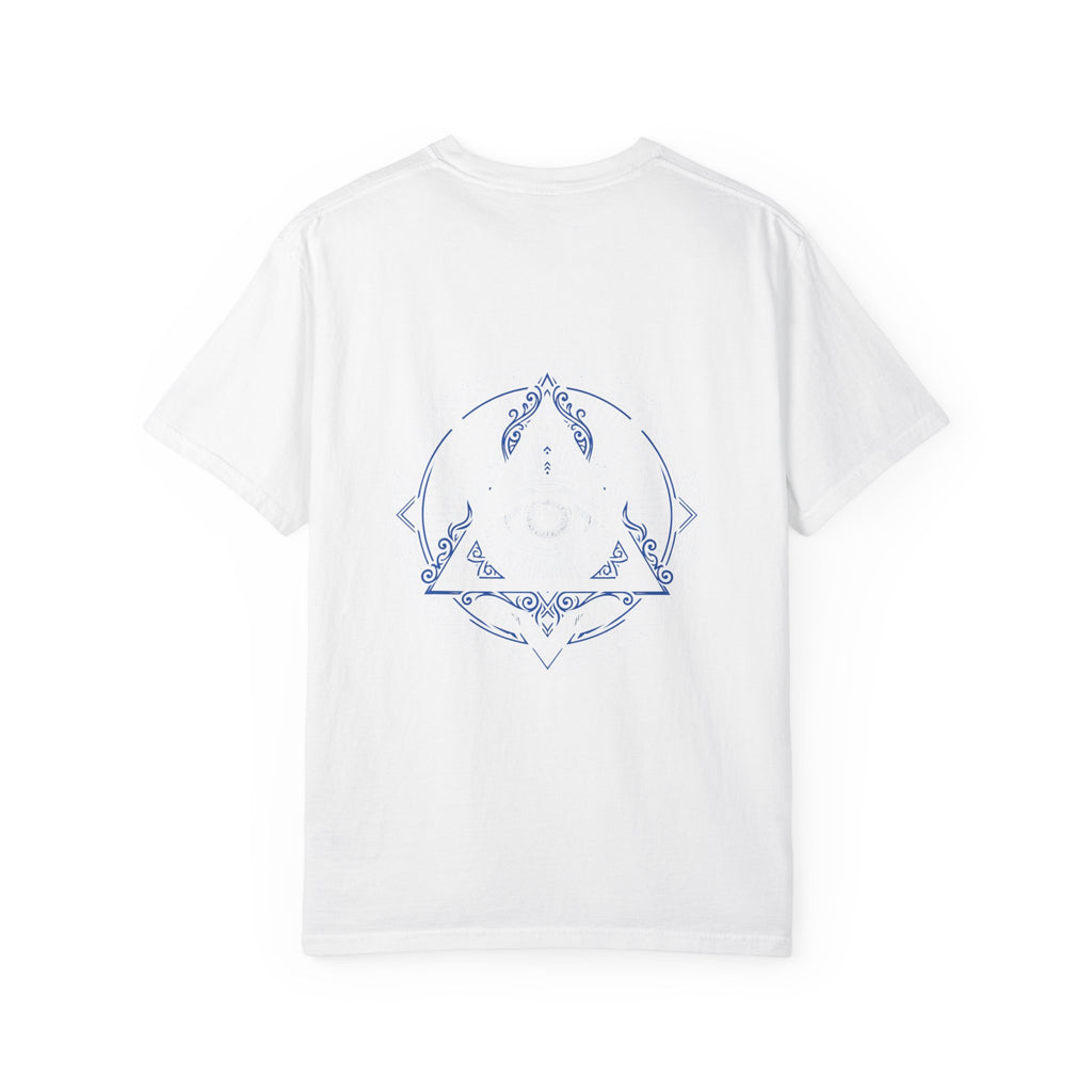 T-Shirt — Blue Geometric Mandala Bandana Graphic