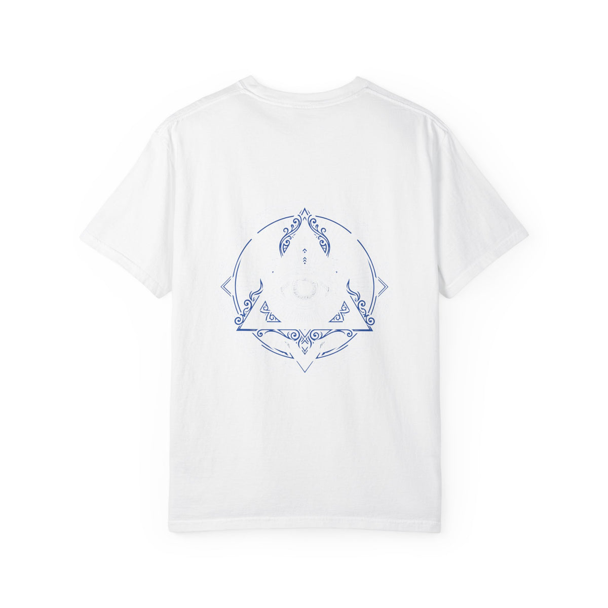 T-Shirt — Blue Geometric Mandala Bandana Graphic