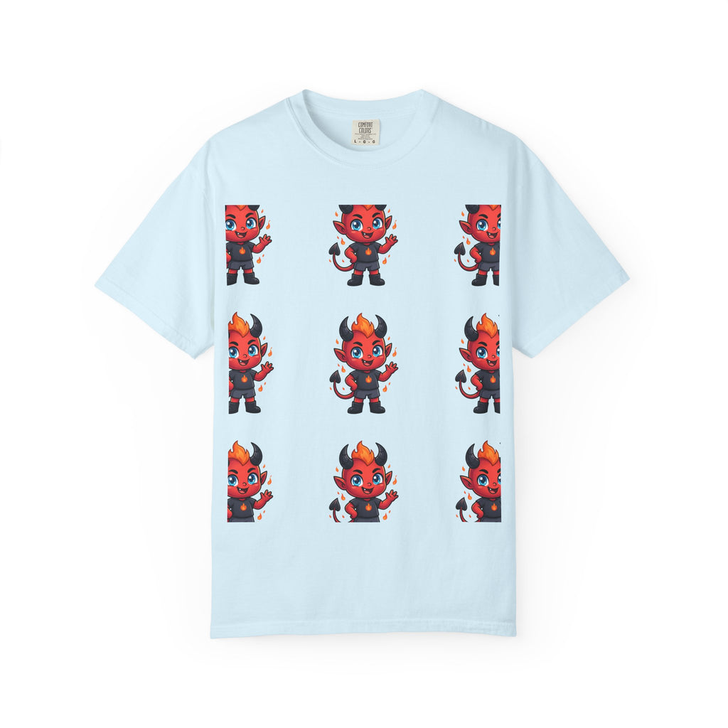 Illuminati Israel Pyramid T-Shirt with Devil Character Pattern