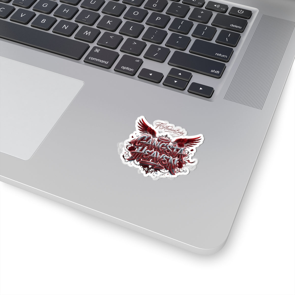 Gangsta Heaven Kiss-Cut Sticker — Red Winged Street Art Decal