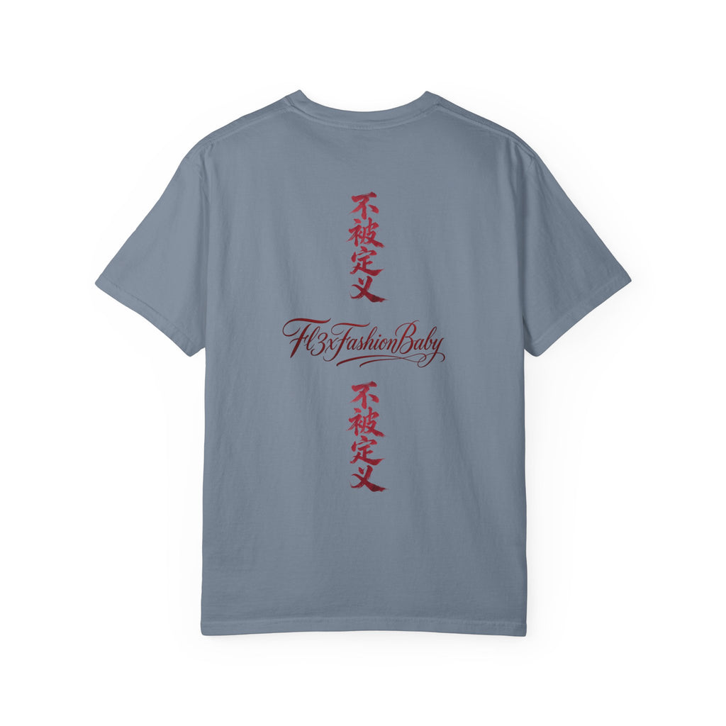 Graphic T-Shirt — Urban Asian-Inspired Logo Tee with Kanji & Devil Icon