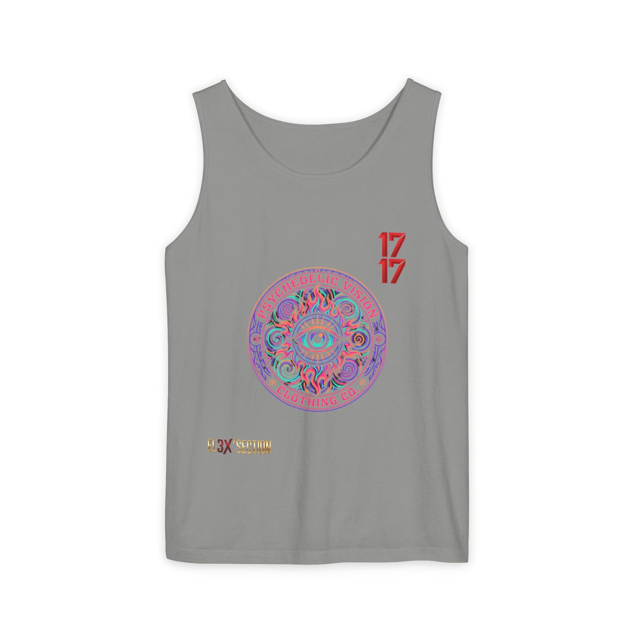 Psychedelic Vision Tank Top — Retro Eye Mandala Graphic