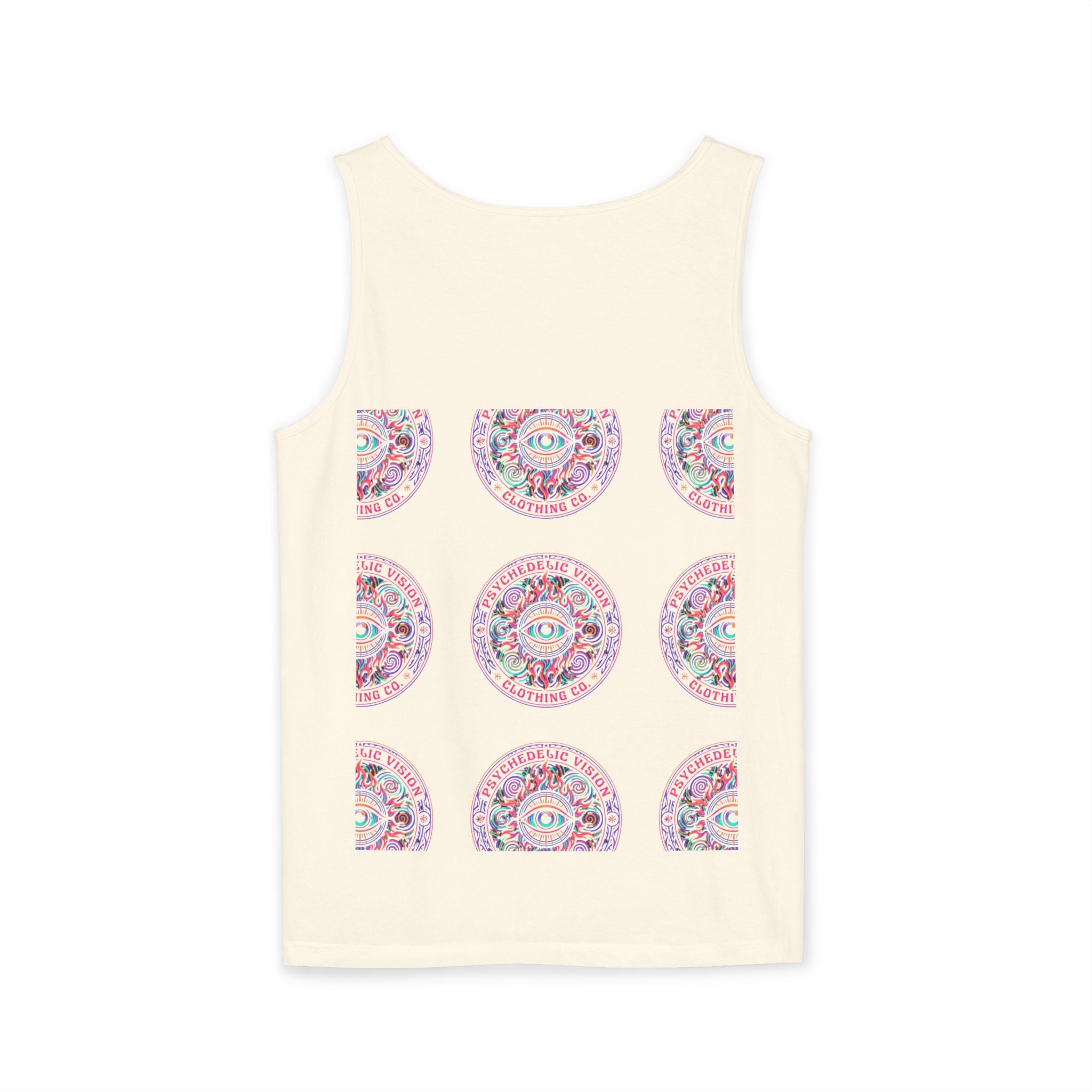 Psychedelic Vision Tank Top — Retro Eye Mandala Graphic