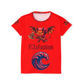 Red Graphic Sports Jersey — Devil Mascot & Mystic Eye Design