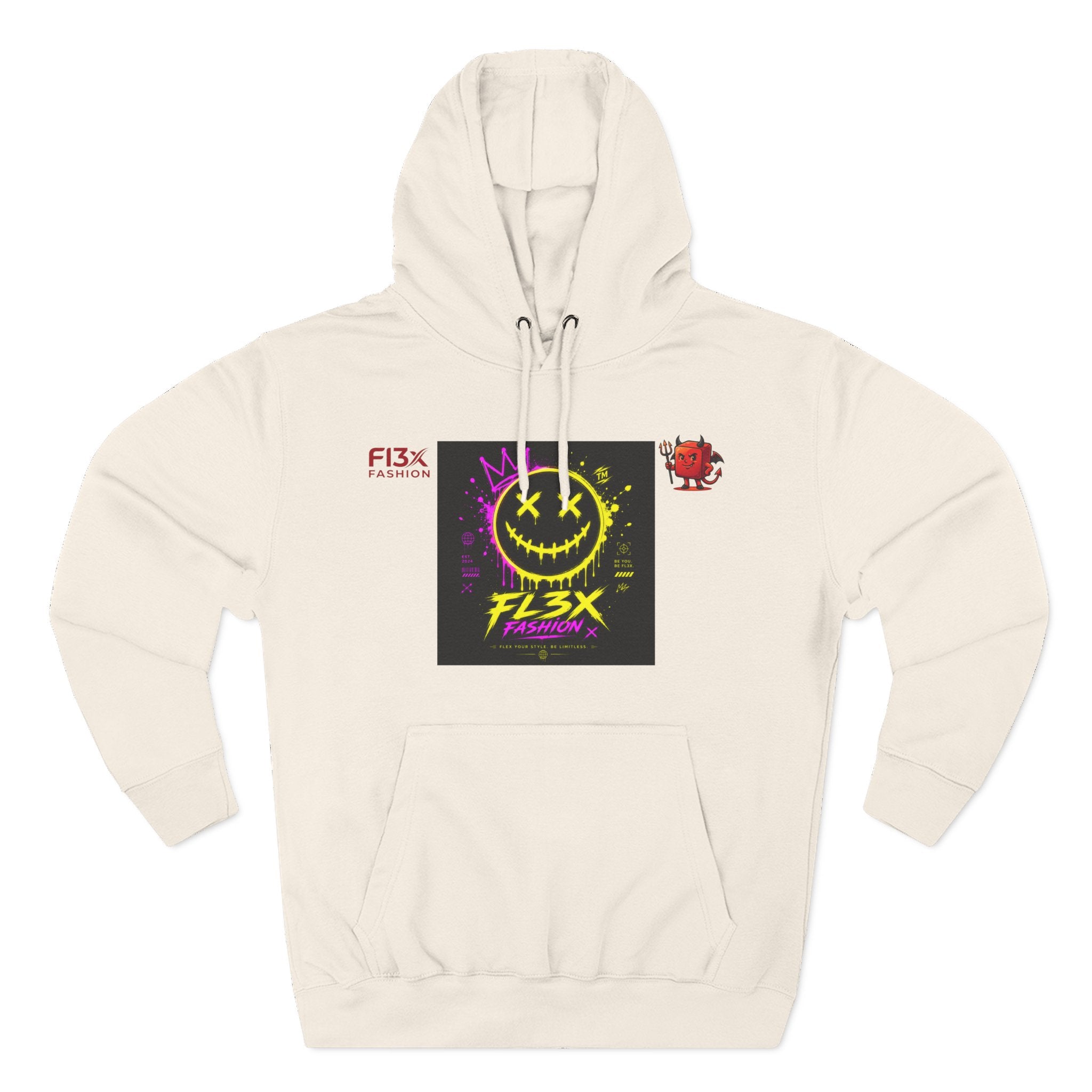 Smiley Neon Graphic Hoodie — FL3X Fashion Streetwear
